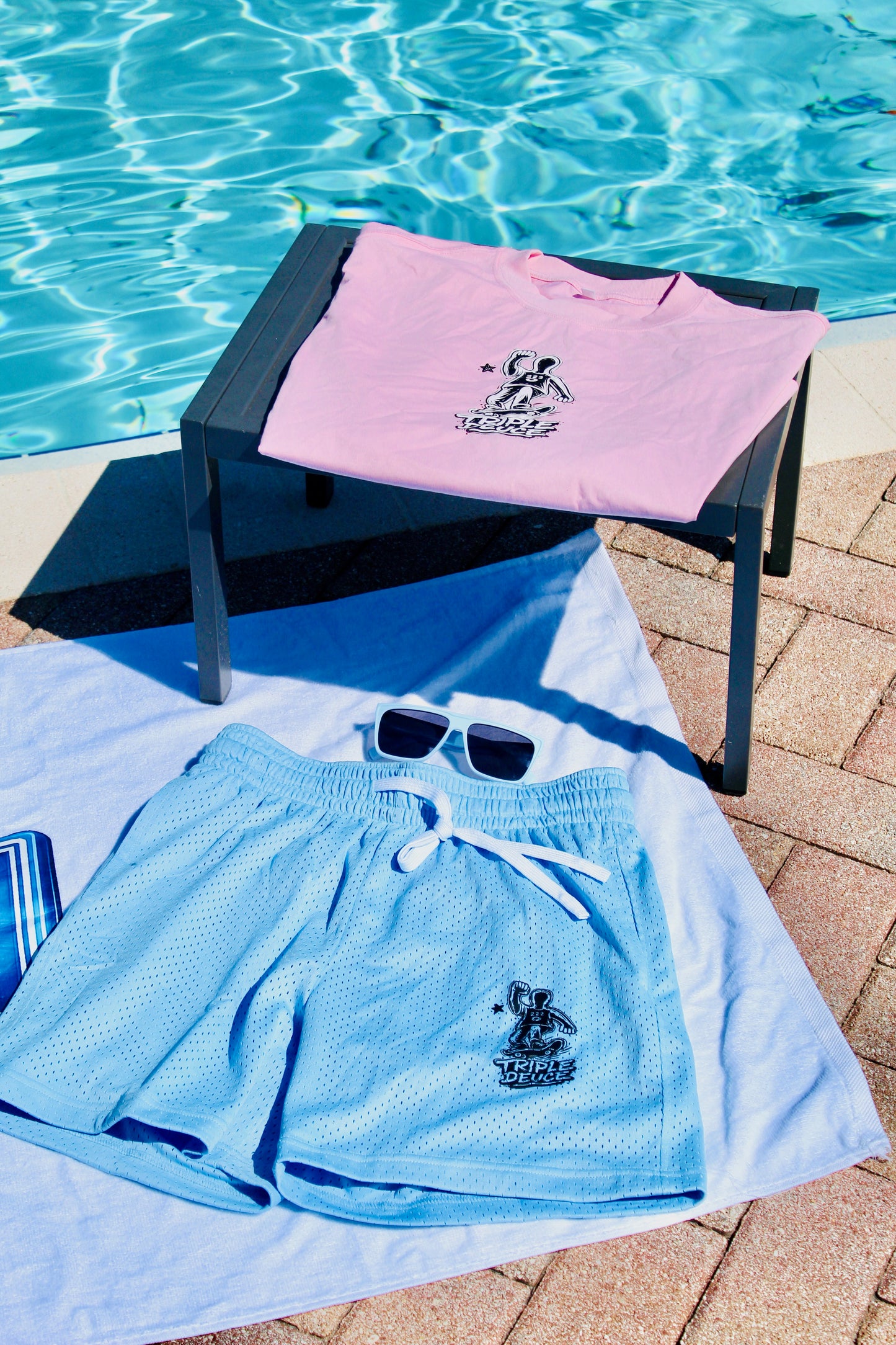 Triple Deuce Drawstring Shorts