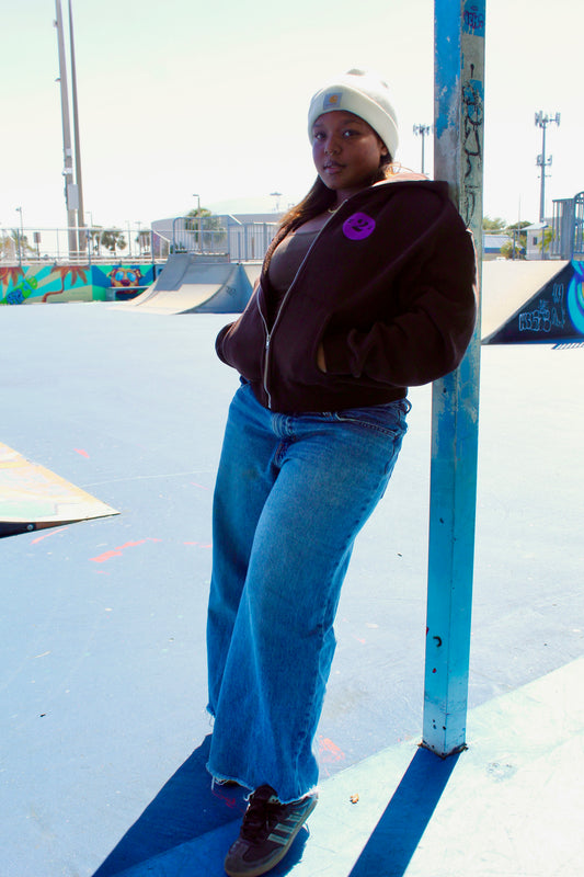 Triple Deuce Logo Boxy Zip - Up