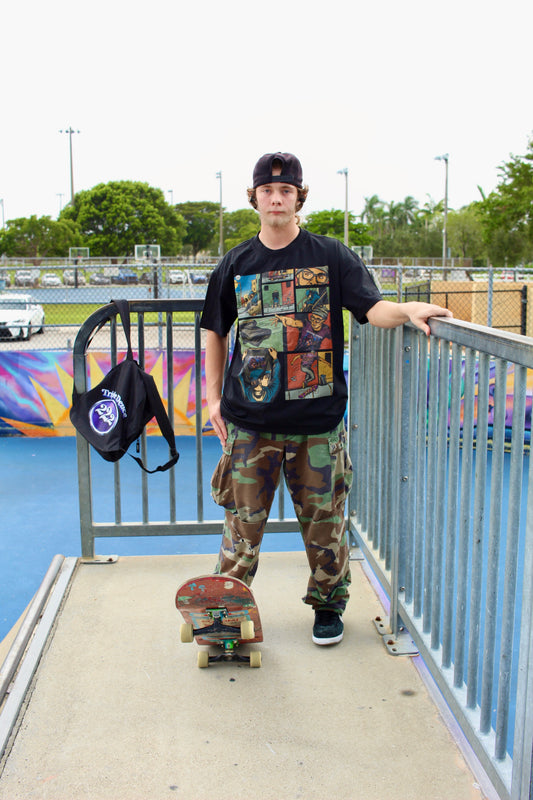 Go Skate Day Comic Strip Tee